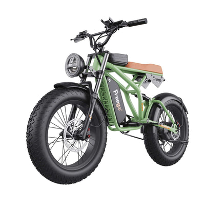 Electric Cruiser Bike for Adults - 20 Inch 1400W, Hydraulic Disc Brake, Fat Tire, Off-road Motorbike United States