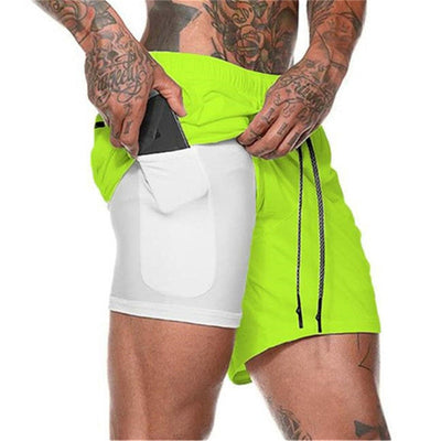 2022 NEW Men&#39;s Running Shorts Mens 2 in 1 Sports Shorts Male double-deck Quick Drying Sports men Shorts Jogging Gym Shorts men - Essential Sporting