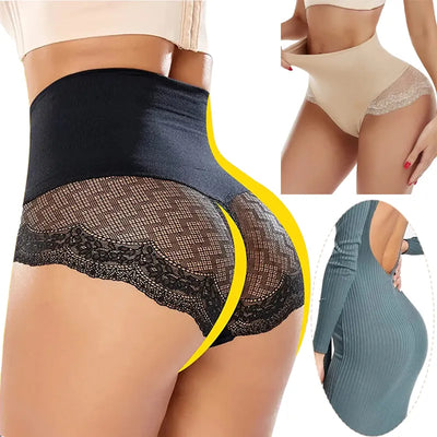 Tummy Control Panty for Women Shapewear High Waist Trainer Butt Lifter Slimming Body Shaper Corset Lace Shaping Briefs Seamless