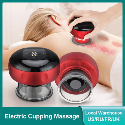 Electric Vacuum Cupping Massage - 6/12 Levels Cupping for Cellulite