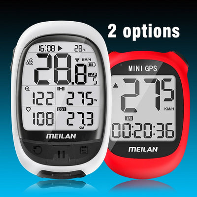 Meilan M3 MINI M2 Oval GPS Bike computer bicycle GPS Speedometer Speed Altitude DST Ride time Wireless red youth