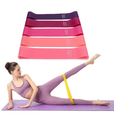 Rubber Resistance Bands Set - Portable Fitness Workout Equipment for Strength Training & Yoga