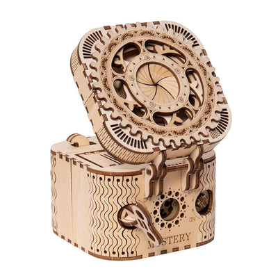 Robotime Mechanical Model DIY 3D Wooden Puzzle Game Treasure Box / Calendar Model Toy Gift LK502