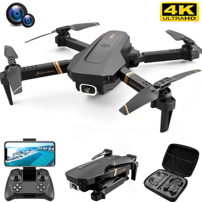 V4 Rc Drone 4k HD Wide Angle Camera 1080P WiFi fpv Drone Dual Camera Quadcopter Real-time transmission Helicopter Drone Gift Toys