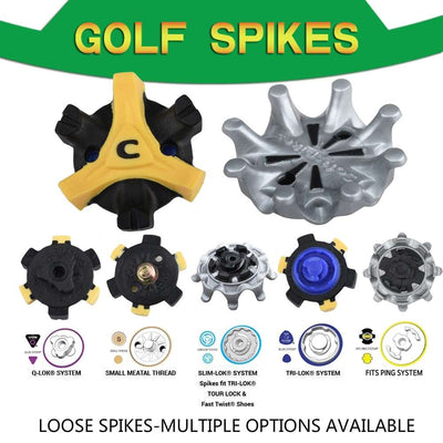 14-Piece Golf Shoes Spikes Cleats for Improved Traction and Stability - Compatible with PING/TRI-LOK/SLIM-LOK/SMALL MEATAL/Q-LOK System