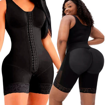 Full Body Shapewear Compression Girdle Fajas Colombian Corrective Underwear Tummy Control Shaper Butt Lift Slim Corset Bodysuits