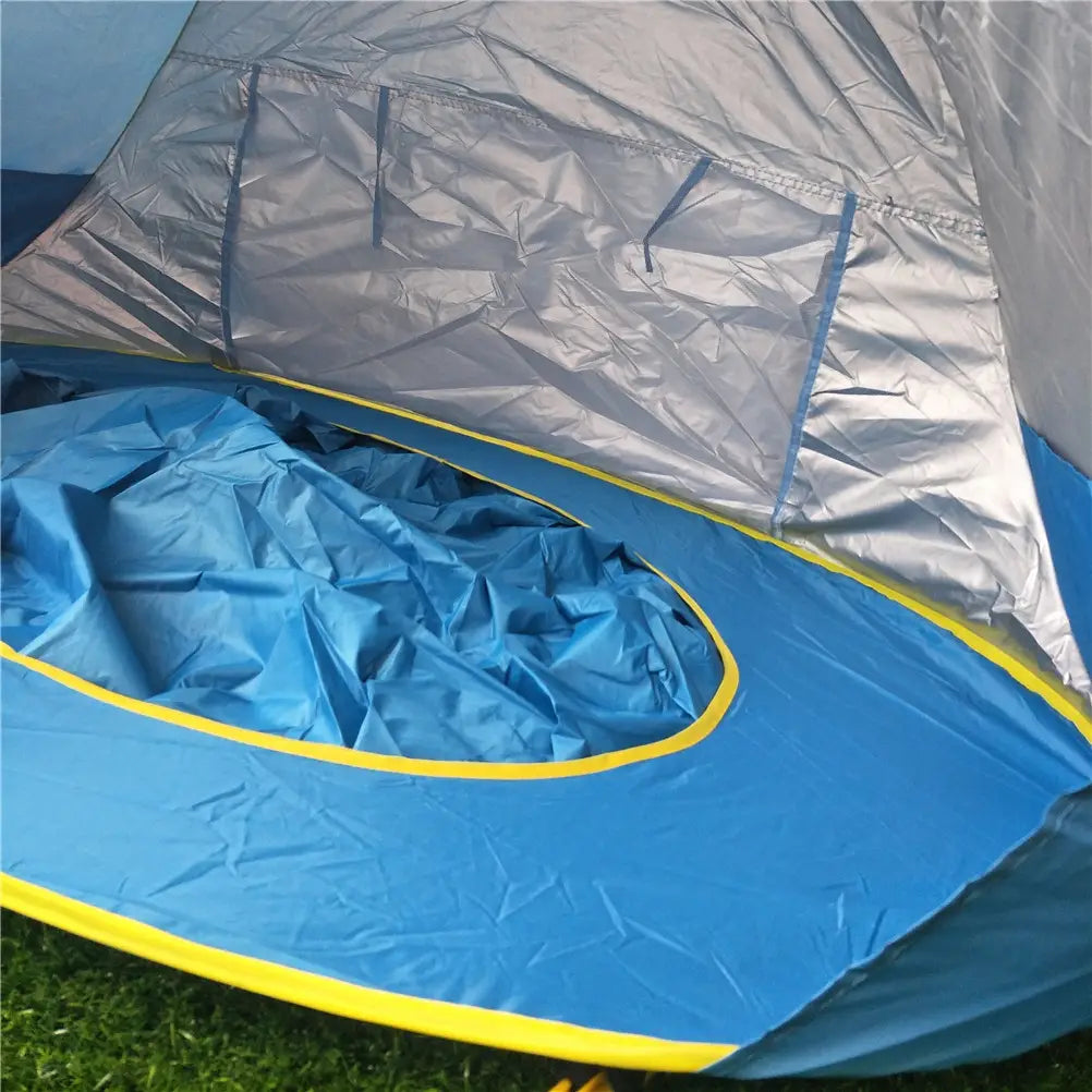 Baby beach tent kids outdoor camping easy fold up waterproof up sun awning tent uv-protecting