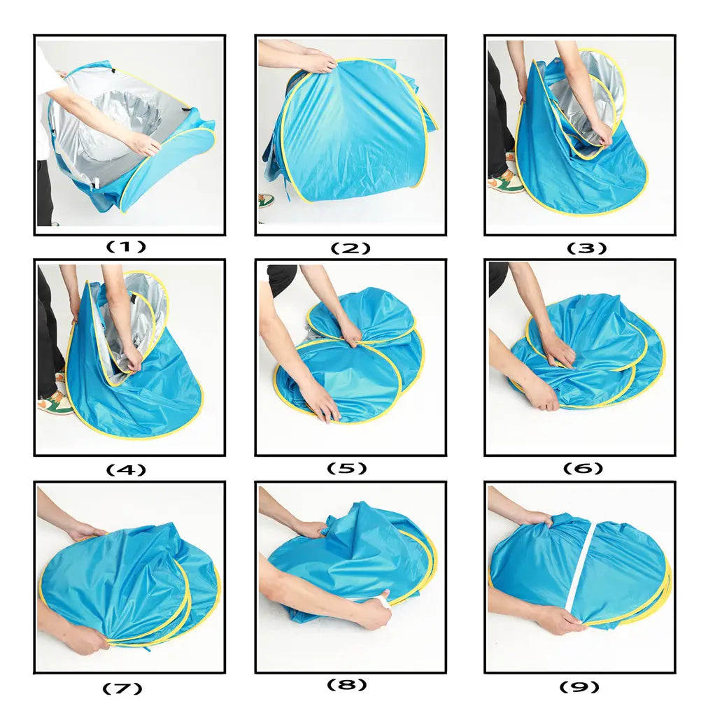 Baby beach tent kids outdoor camping easy fold up waterproof up sun awning tent uv-protecting