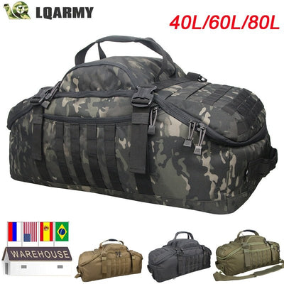Army Tactical Waterproof Backpack - 40L 60L 80L - Sports Travel Bags