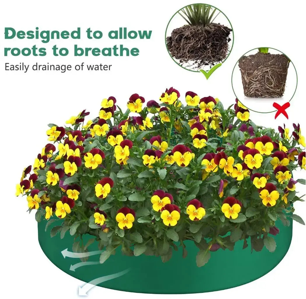 10/40/50/100 gallons fabric garden raised bed round planting container grow bags fabric planter pot