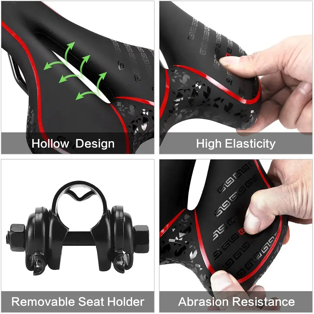 Gel mtb mountain road bike seat - comfortable soft cycling cushion