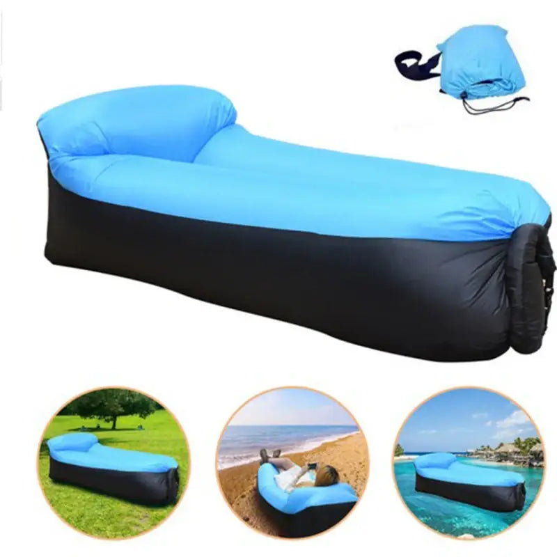 Foldable Air Sofa Inflatable Loungers Couch Sleeping Bed for Outdoor Travelling Camping Hiking Pool Beach Parties