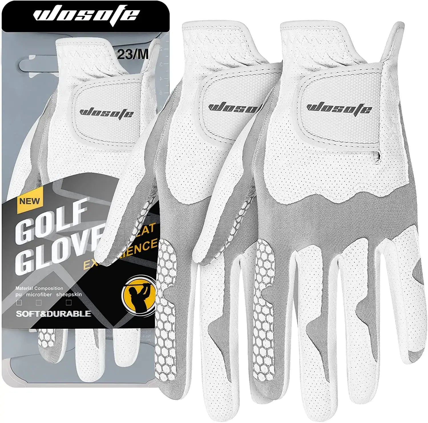 Soft and comfortable korean nanometer material men left hand golf glove