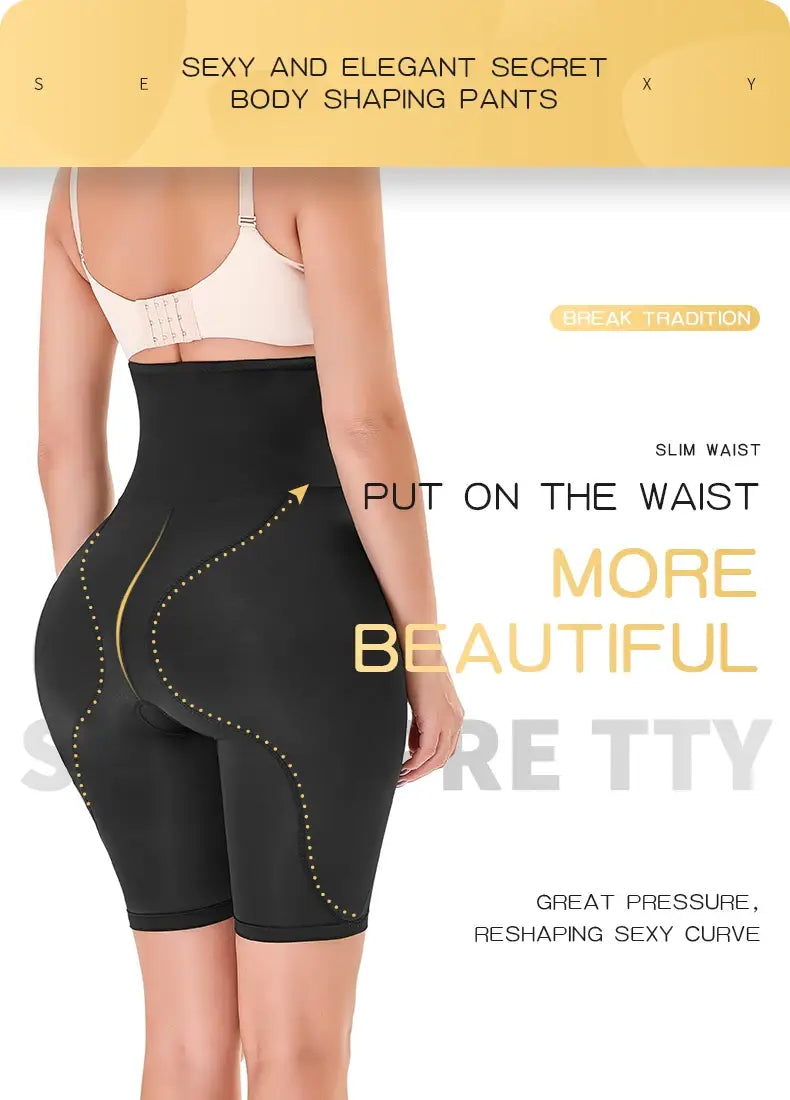 High waist hip enhancer shapewear shorts for women