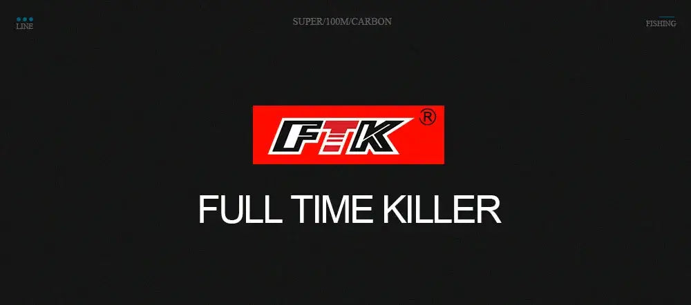 Ftk 100m fluorocarbon coating fishing line 4.14lb-34.32lb carbon fiber monofilament leader line
