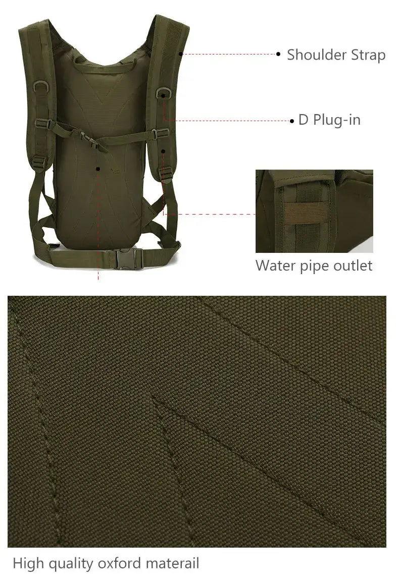 15l molle tactical backpack - army xa568 - outdoor sports bag