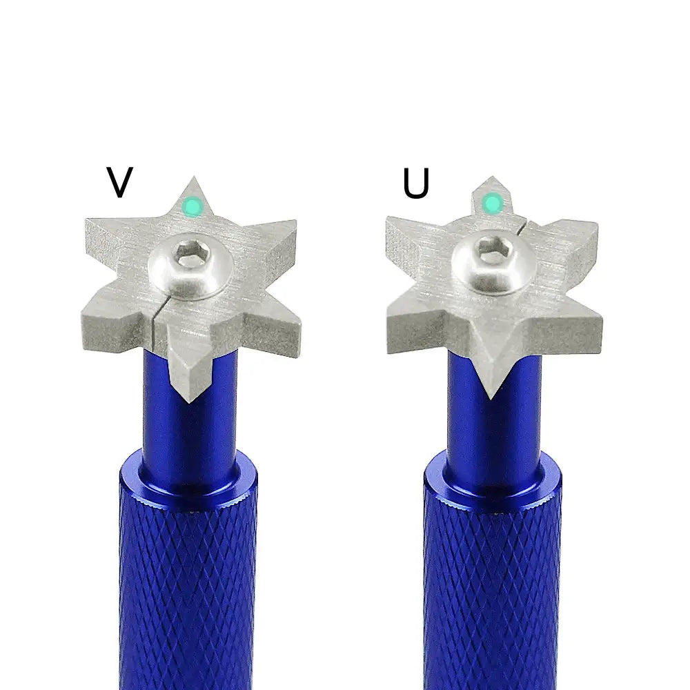 Golf groove tool golf iron wedge club groove sharpener cleaner golf club clear tool v u blade 6