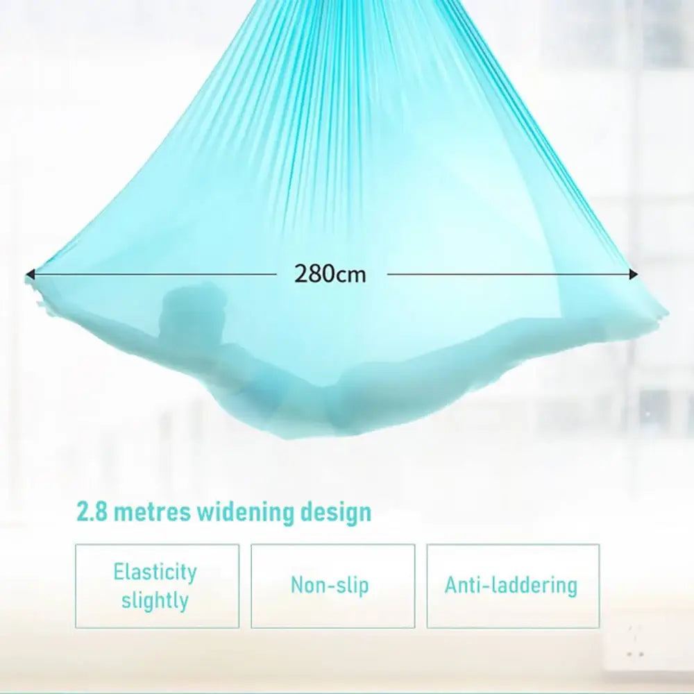 19 color aerial yoga hammock silk 4/5/6/7*2.8m yoga flying swing for anti-gravity yoga inversions