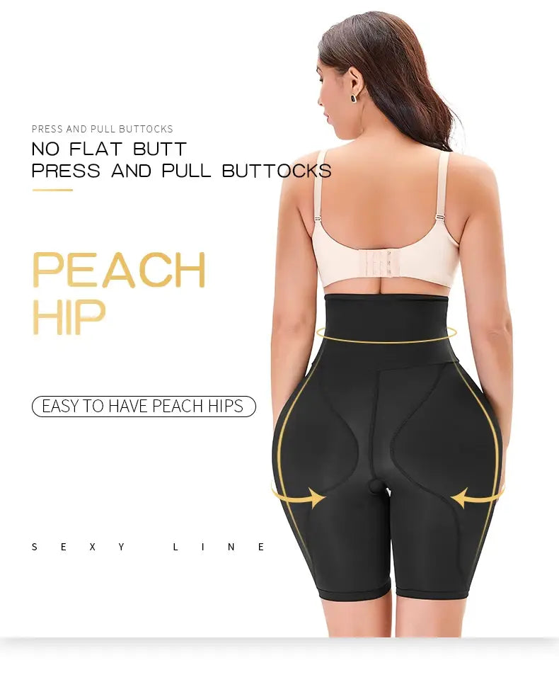 High waist hip enhancer shapewear shorts for women