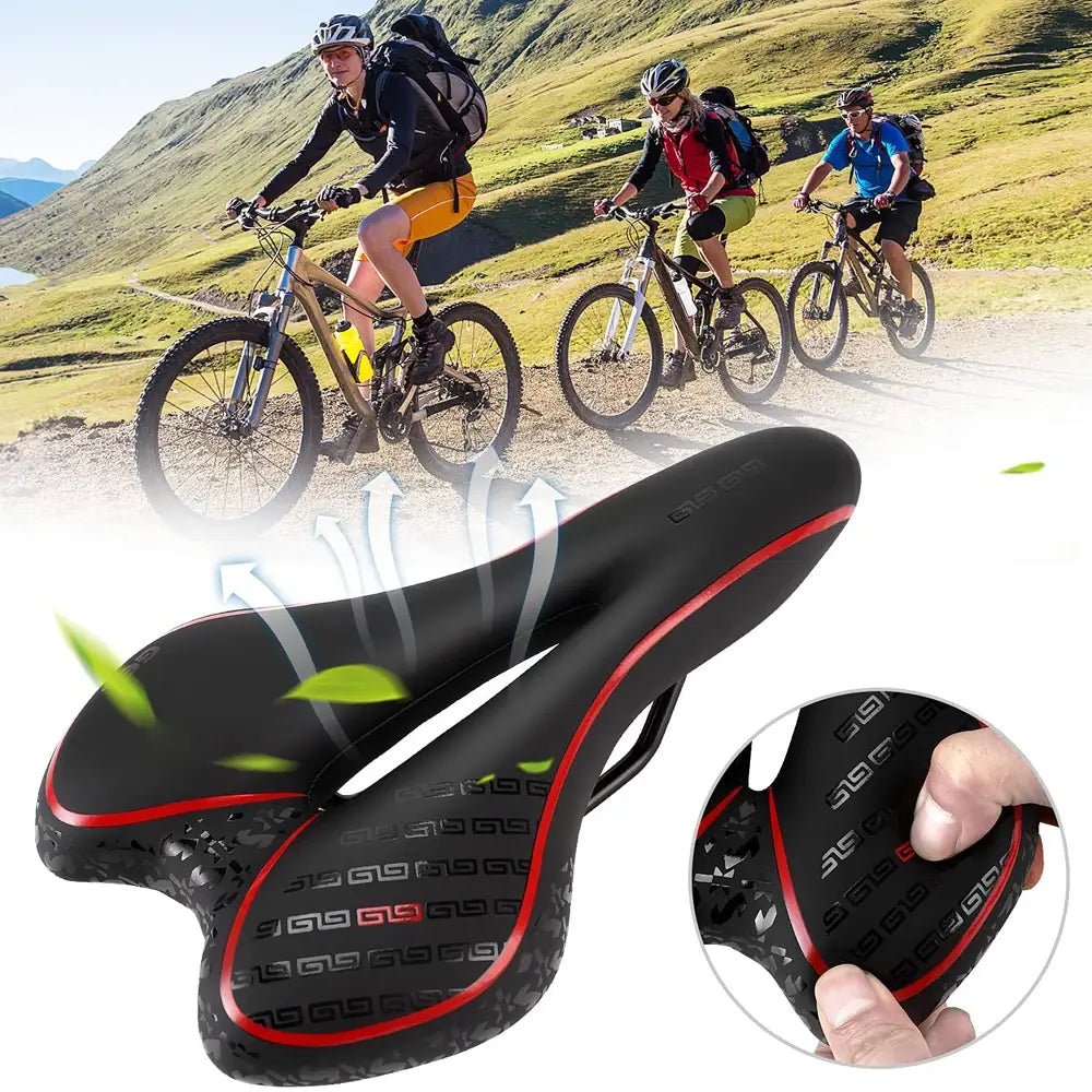 Gel mtb mountain road bike seat - comfortable soft cycling cushion