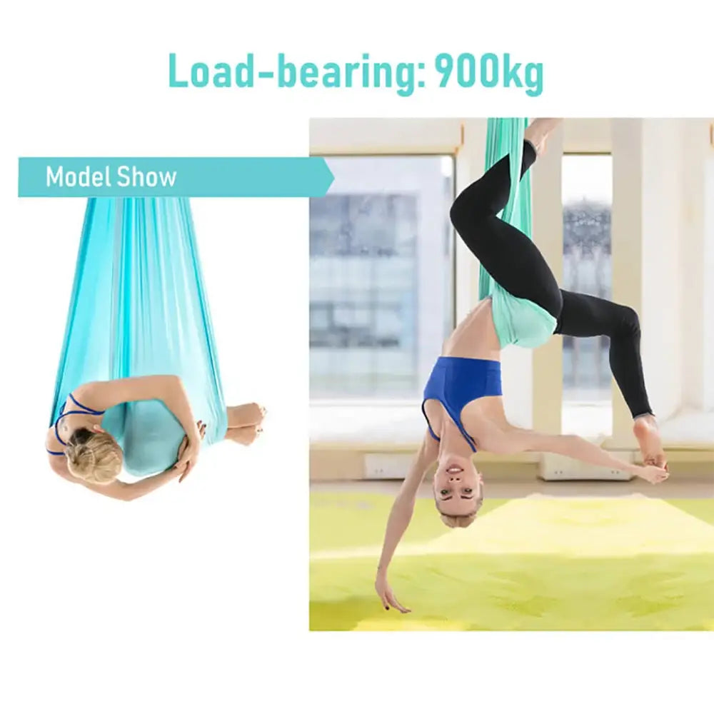 19 color aerial yoga hammock silk 4/5/6/7*2.8m yoga flying swing for anti-gravity yoga inversions