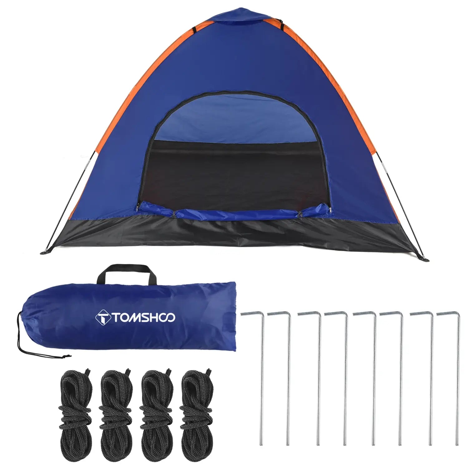 Tomshoo 3-4 persons camping tent lightweight outdoor backpacking tent with rain fly for family