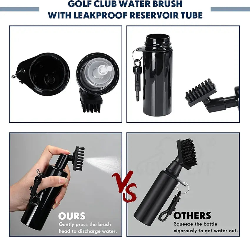 1pc golf club cleaner groove tube - leakproof golf cleaning tool