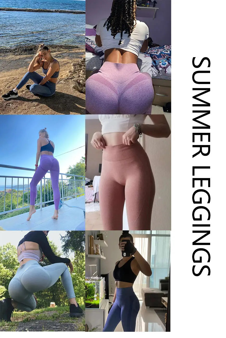 Seamless yoga leggings women high waisted fitness leggings workout fashion push up leggings high