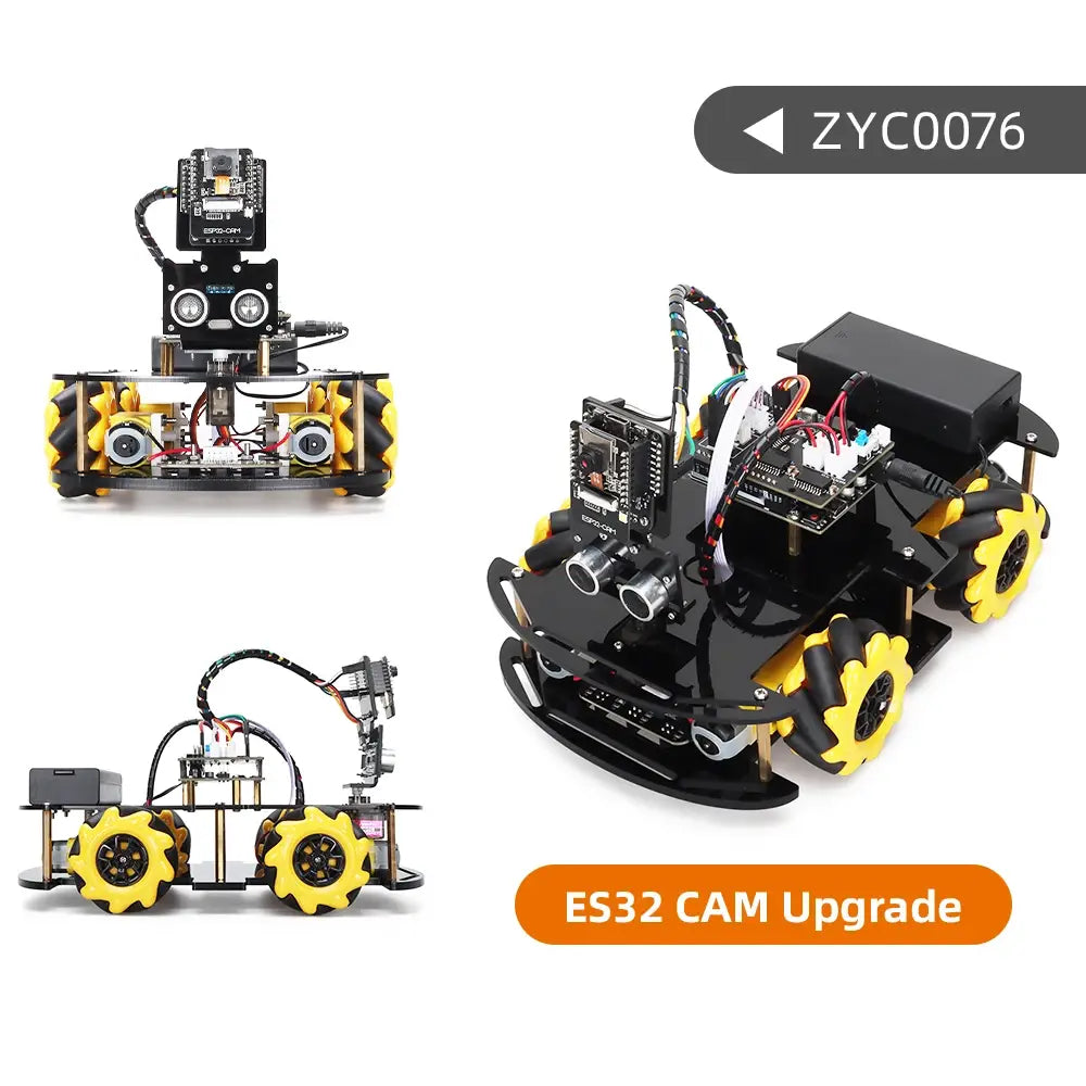 Automation robot car kits for arduino programming esp32 cam solar tracking and charging set diy