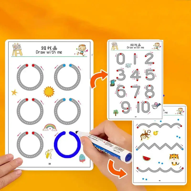 Montessori drawing toy set for toddler learning activities