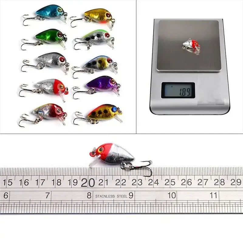 56pcs almighty mixed fishing lure bait set - hooks wobbler crankbaits swimbait minnow hard baits