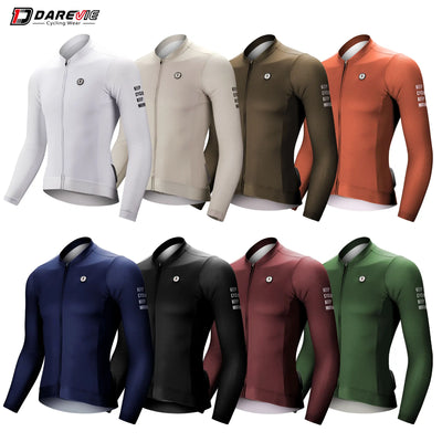DAREVIE Long Sleeve Cycling Jersey - Pro Aero Slim Fit, Breathable, Quick Dry