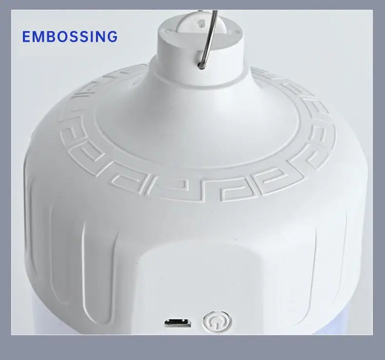 Usb rechargeable portable camping light bulb waterproof tent hanging light outdoor hiking picnic