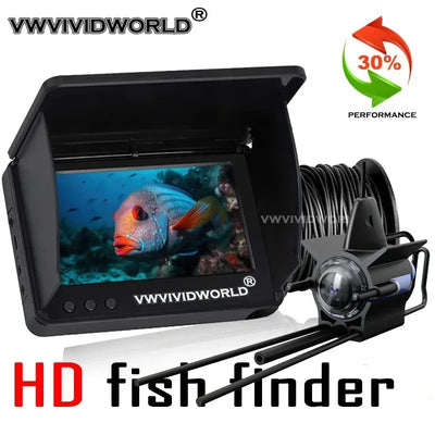 Underwater 220° HD/UHD Fishing Camera with Night Vision and 5.0/4.3 Inch LCD Display