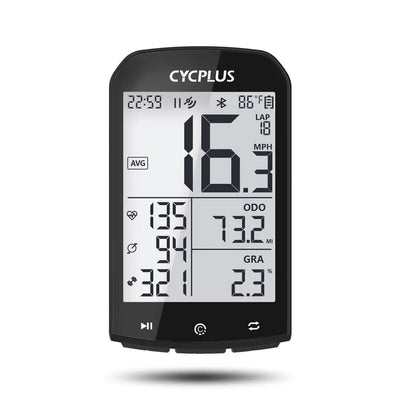 GPS Bike Computer - CYCPLUS M1 Wireless Speedometer Odometer Waterproof Bluetooth5.0