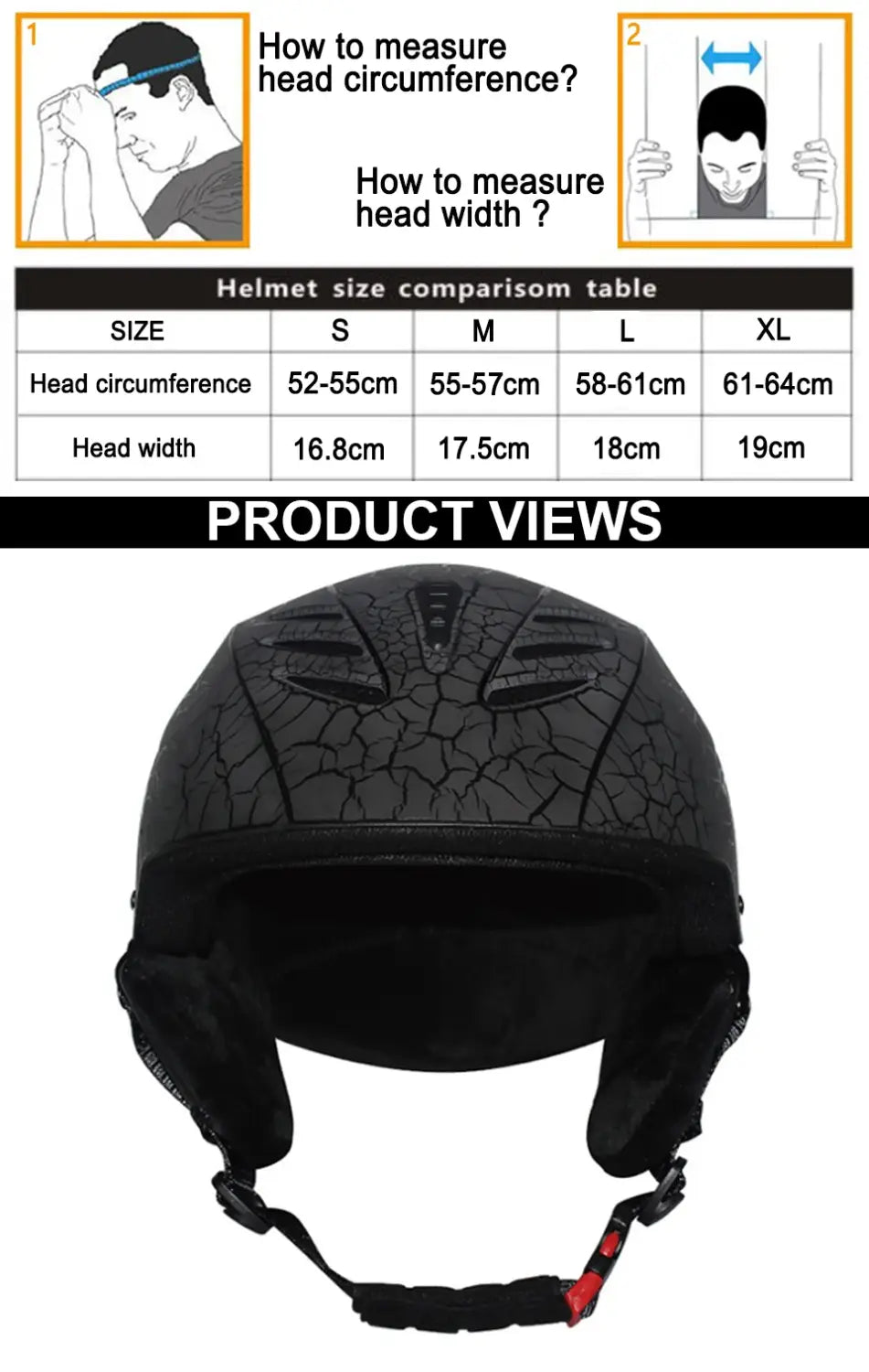 Locle professional skiing helmet men women children ski helmet snow skating snowboard snowmobile