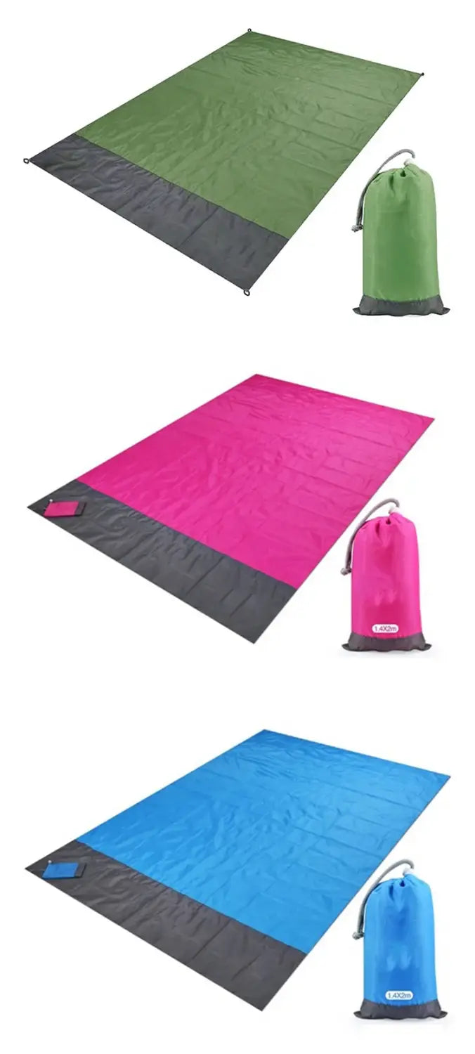 Pacoone waterproof beach blanket outdoor portable picnic mat camping ground mat mattress camping