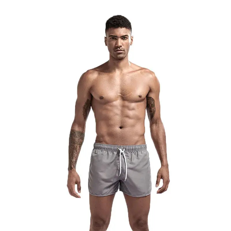 Swim trunks for men - quick dry board shorts with pockets for surfing and beach