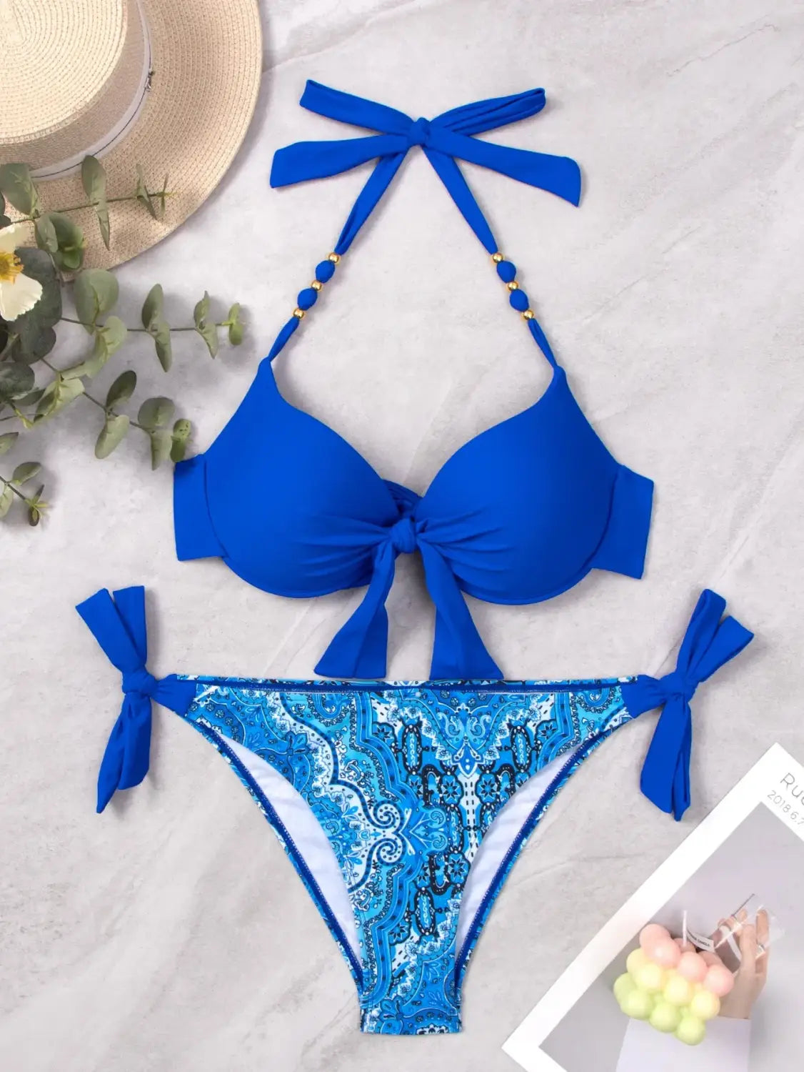 2024 print bandage bikinis - sexy push up swimsuit for women