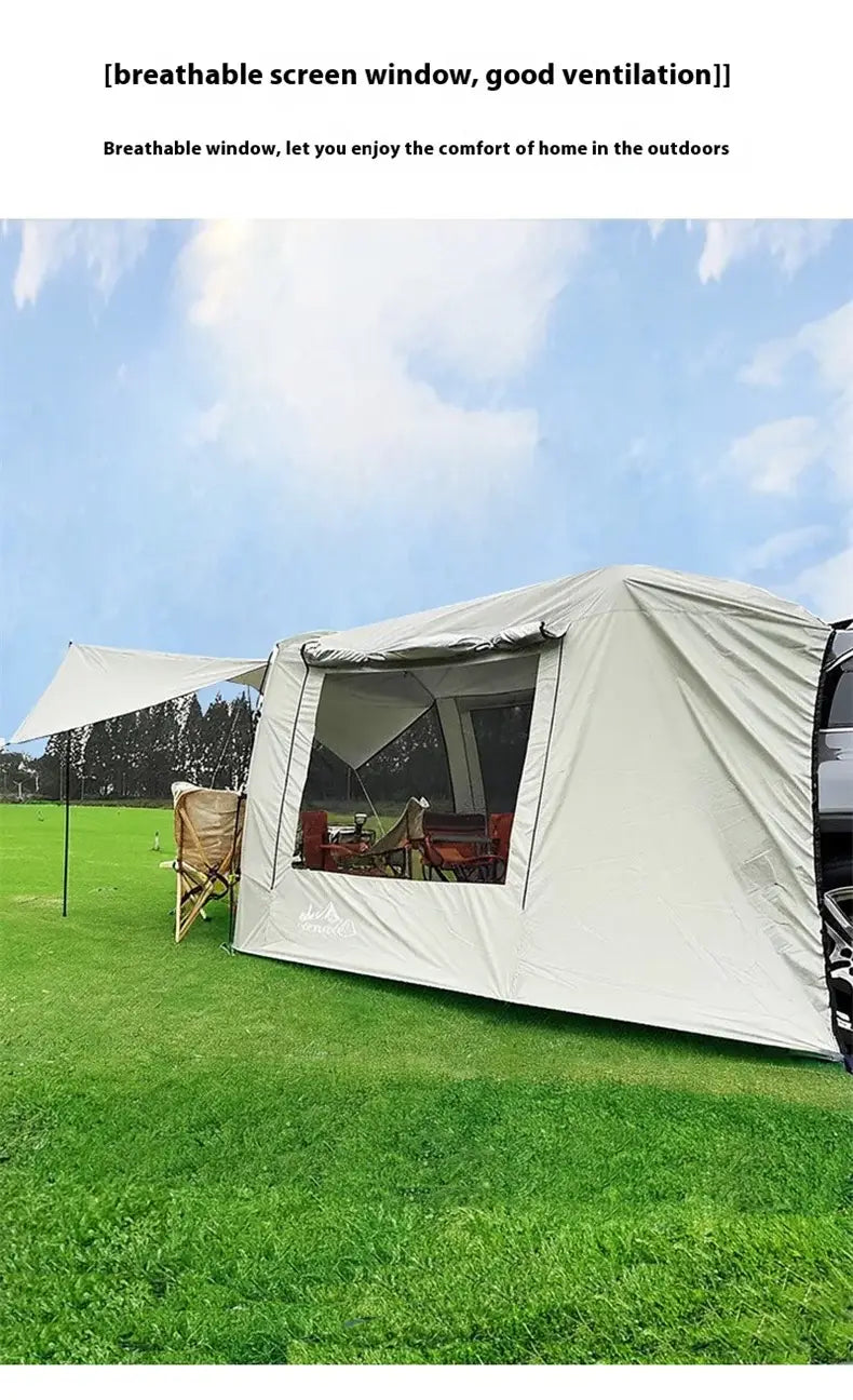 Lohascamping car box docking tent portable waterproof suv tail tent 3-4 people dome tent sunshade
