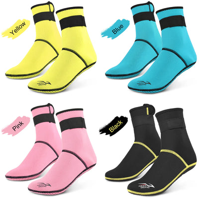 Diving Socks 3mm Neoprene Beach Water Socks - Thermal Wetsuit Boots (Anti-Slip)