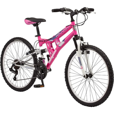 Kids Mountain Bike with Full Dual Suspension, 15" Steel Frame, 21-Speed Shimano Drivetrain United States