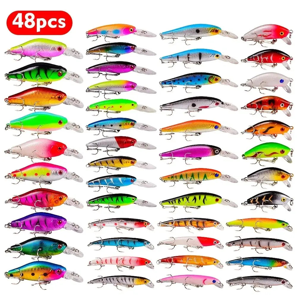 Fishing lure set fishing hard bait mini minnow floating swing crankbait crazy wobblers artificial