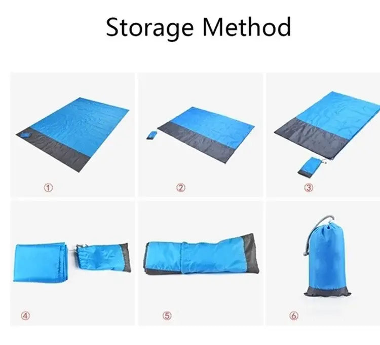 Pacoone waterproof beach blanket outdoor portable picnic mat camping ground mat mattress camping
