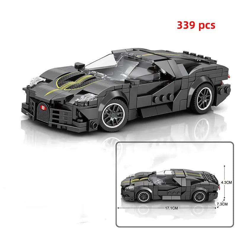 City technical car speed champion sports racing car vehicle racer moc building blocks educational