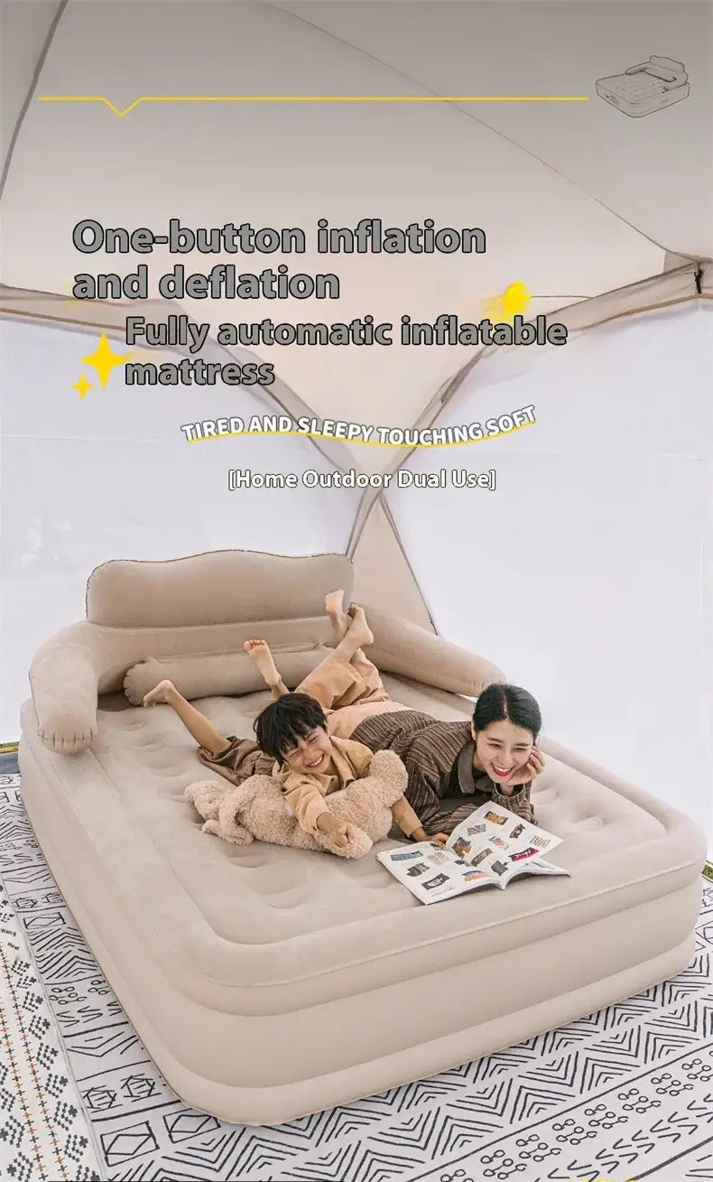Lohascamping large camping air tent for 4-5 people air shelter dome tent family hiking inflatable