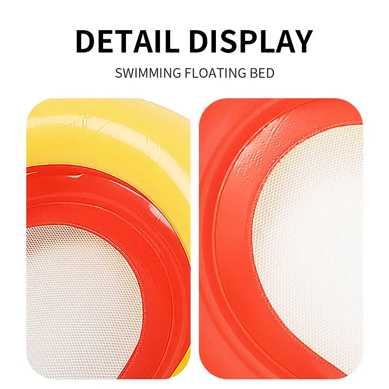 Inflatable women air mattress water hammock swimming ring kids big float toy swim tube chair pool