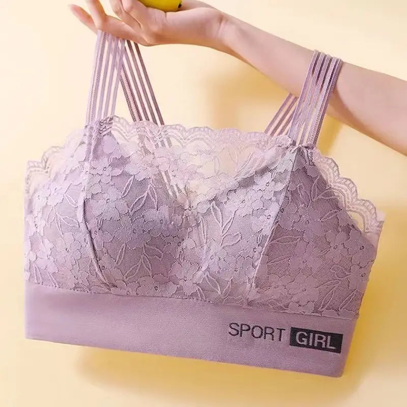 New sexy lace ladies bra small chest gathered anti-sagging sports beautiful back women’s underwear
