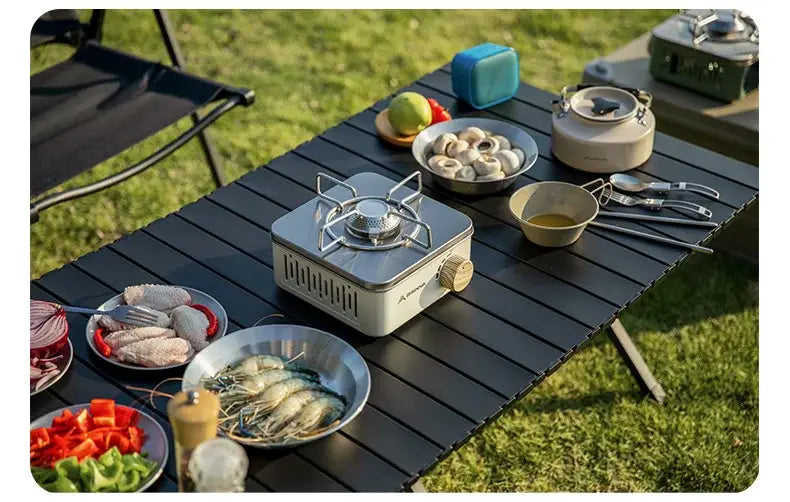 Bisinna camping gas stove 2800w high firepower portable cassette furnace outdoor gas burner picnic