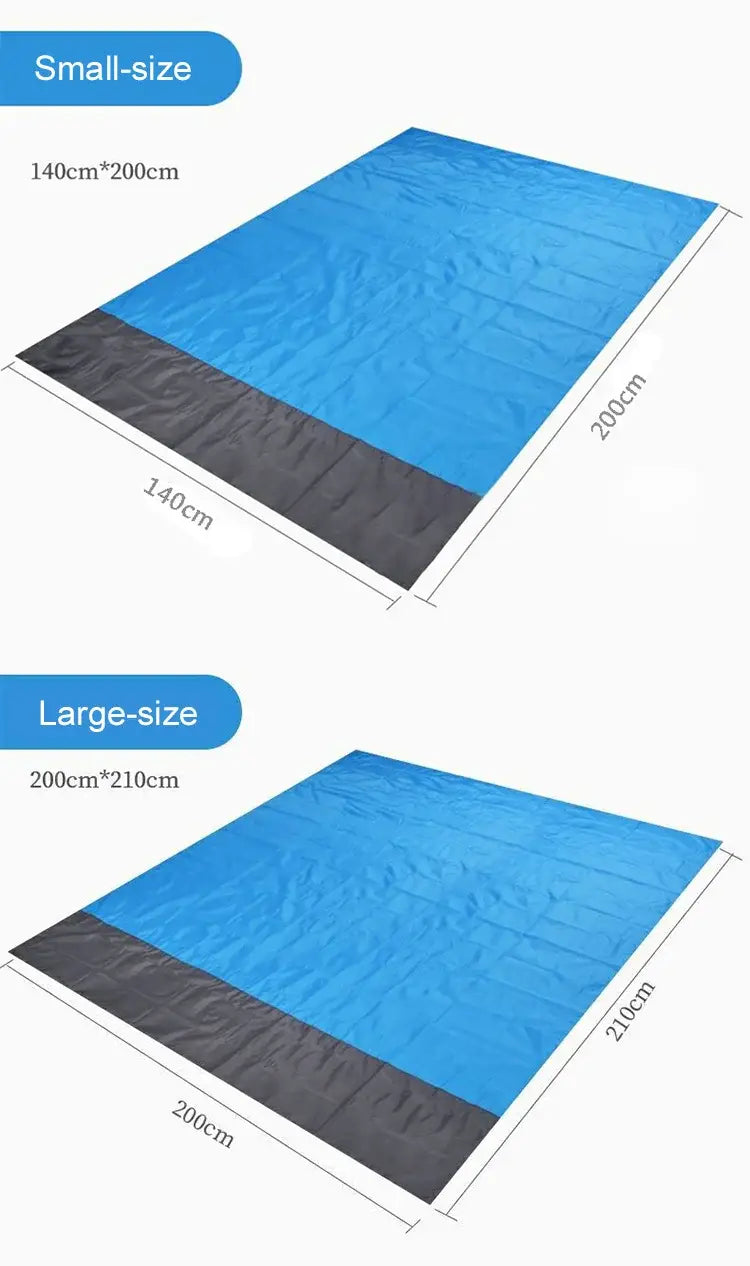 Pacoone waterproof beach blanket outdoor portable picnic mat camping ground mat mattress camping